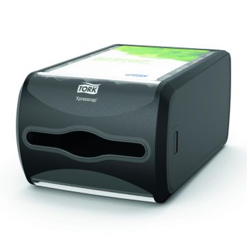 TORK countertop napkin dispenser N4 Xpressnap® black, horizontal