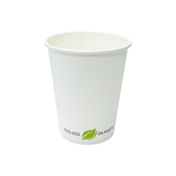 Kubek PAP/BIO SW 250ml biały ECO op.50szt. (k/20) śr.80mm. 8oz. PLASTIC FREE