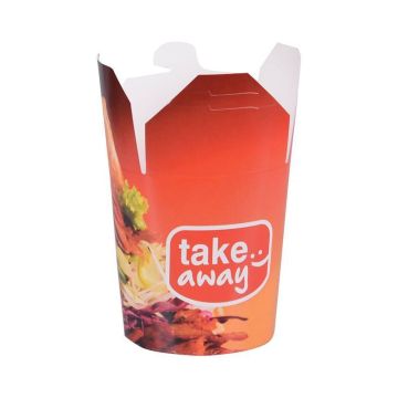 KEBAB BOX 500ml, nadruk standard TAKE AWAY, cena za opakowanie 50szt