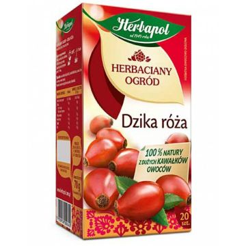 Herbata HERBAPOL Herbaciany Ogród, 20 torebek, dzika róża op. 1 szt.