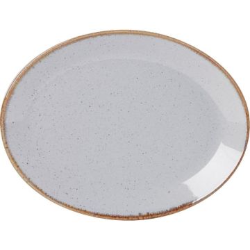 Fine Dine Oval plate Ashen 240x190 mm - kod 04ALM001575