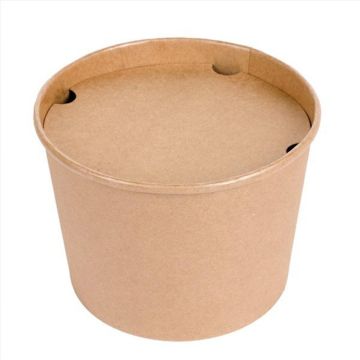 Paper cup 1920ml op.50pcs. (k/6) kraft + lid