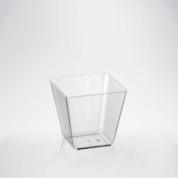 FINGERFOOD PS T pucharek 120ml SPACE2 58x58x54mm, op.24szt (k/15) transparentny, WIELORAZOWE