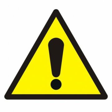 General warning sign B2 - 105 x 105mm GW001B2PN