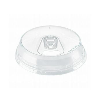 PET cup cover 95mm SIP-THRU can 50pcs (k/16) with hole TnP