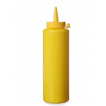 Cold sauce dispenser for cold sauces 0,20 l - yellow, 3 pcs. - code 558034