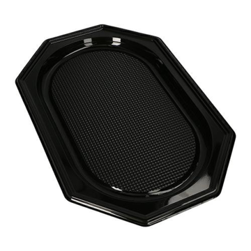 Tacka PET cateringowa czarna 550mm op. 10 sztuk