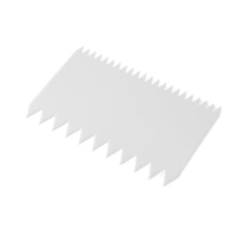 Rectangular comb confectionery scraper