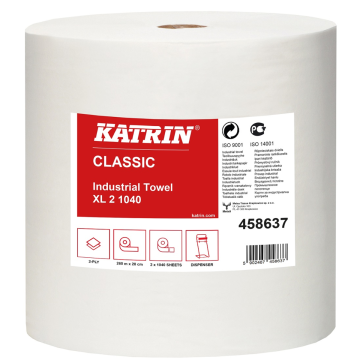 Towel roll MAXI KATRiN white, price per pack 2 rolls