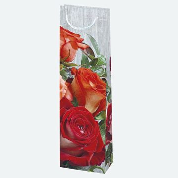Torebki ozdobne T12 ogólne zestaw 46 12/40cm, op. 10szt (kwiaty-róże) (40)