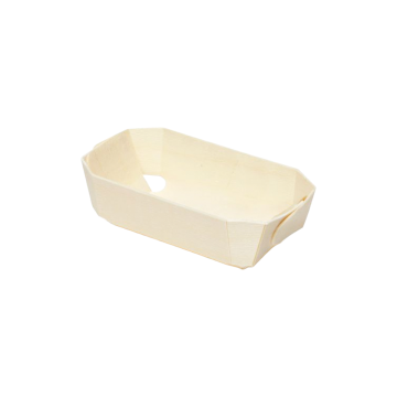 Foremka drewniana do pieczenia z wkładem papierowym 115x65x33mm op.350szt