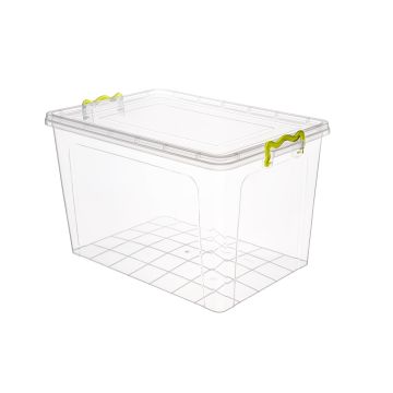 Food container reusable 35L, transparent STRONGBOX, price per 1 piece