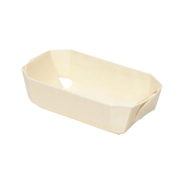 Foremka drewniana do pieczenia z wkładem papierowym 180x110x60mm op.280szt