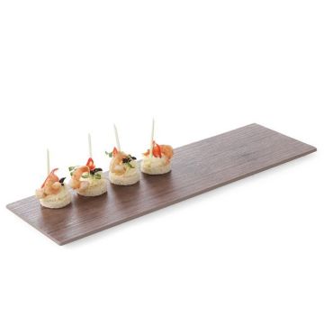 Rectangular melamine plate 530x325 - oak imitation - code 561324