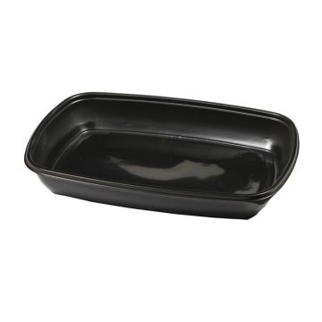 FastPac rectangular container 1350 ml black 28x20x4cm, 50 pieces