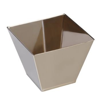 FINGERFOOD - kubek RIMBO 50x50x45mm PS metalizowany 60ml op. 100 sztuk