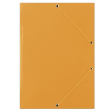 Teczka z gumką DONAU, karton, A4, 400gsm, 3-skrz., pomarańczowa