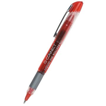 Rollerball Fine Tip Pen Q-CONNECT, 0. 5mm (line), red