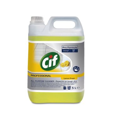 Cif All Purpose Cleaner Lemon Fresh 5L – a concentrated cleaner for the daily cleaning of water-resistant, unsealed surfaces