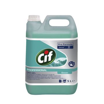 Cif Pro Formula Oxygel Ocean 5L - a concentrated cleaner for floors and other washable, water-resistant surfaces