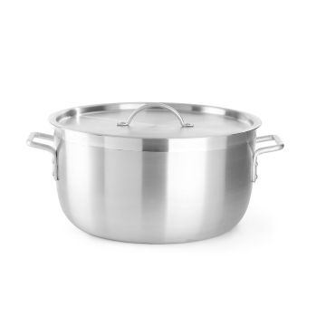 Medium aluminium pot Profi Line with lid approx. 400 X 220 H