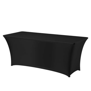 Symposium rectangular tablecloth black 1200x760 mm