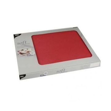 Podkładki na stół PAPSTAR Soft Selection, 30x40 czerwon 100szt., włóknina