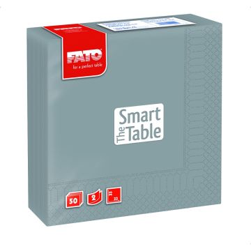 Serwetki 33x33 2W szare FATO op.50szt (k/24) Smart Table