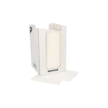 Serwetki 20x20 2W koktajlowe 1/4 białe op.100szt. w dozowniku Serwetki 20x20 2W koktajlowe 1/4 białe op.100szt. w dozowniku