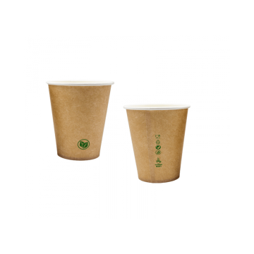 Kubek PAP/BIO SW 180ml kraft op.50szt. (k/20) śr.70mm PLASTIC FREE