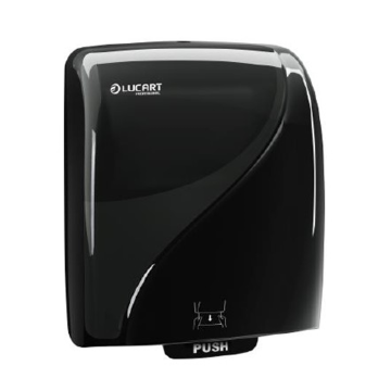 LUCART towel dispenser MIDI Identity black AutoCut - paper thimble system