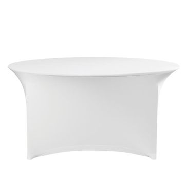 Round tablecloth symposium white Dena