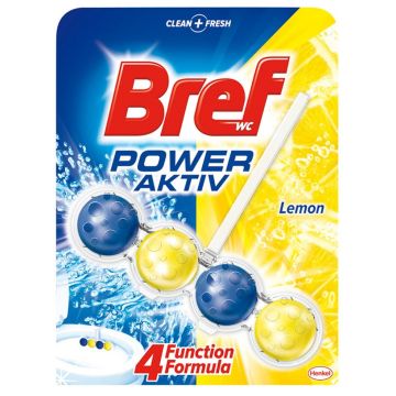 Kulki toaletowe BREF Power Aktiv Lemon, 50g