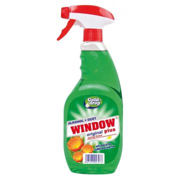 Płyn do mycia szyb i luster WINDOW PLUS zielony Spring flower 750ml z rozpylaczem