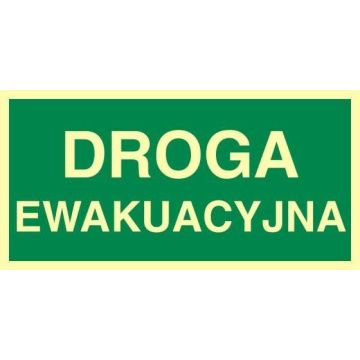 Droga ewakuacyjna CE - 150 x 300mm AC005CEFE