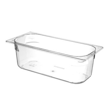 Transparent polycarbonate ice cream tray style 360x165x(H)120 mm