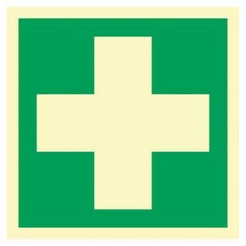 AC036 First Aid sign 200x200mm LE - plate TD-LIGHT TOPlight E-nergy