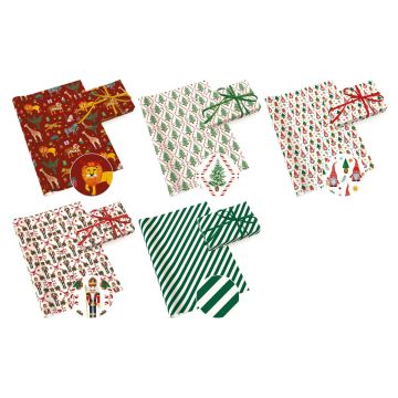Decorative Paper 70 cm x 2 m STAR Mix Set 39 (50 sheets)