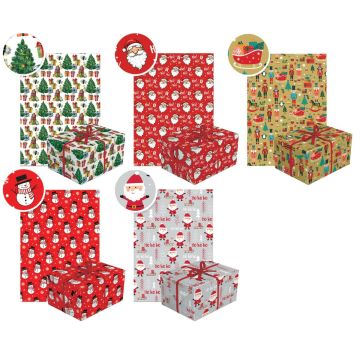 Decorative Paper 70 cm x 2 m STAR Mix Set 19 (50 sheets)