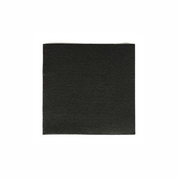 Napkins 20x20 2-ply cocktail 1/4 black, 125 pcs