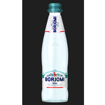 Woda 0,33l naturalnie gazowana op.12szt. BORJOMI butelka szklana