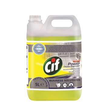 Cif Power Cleaner Degreaser 5l-concentrated for removing grease and other dirt