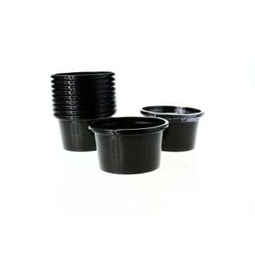 Saucepan fi.70,3mm PP (POT75N) 80ml op.100pcs. (k/10) black, MULTI-USE