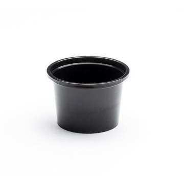 Saucepan fi.70,3mm PP (POT100N) 100ml op.100szt. black (k/10) REUSEABLE