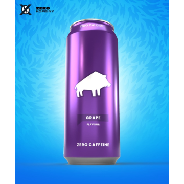 DZIK® ZERO CAFFEINE ZERO KALORII GRAPE 500ml (k\24)