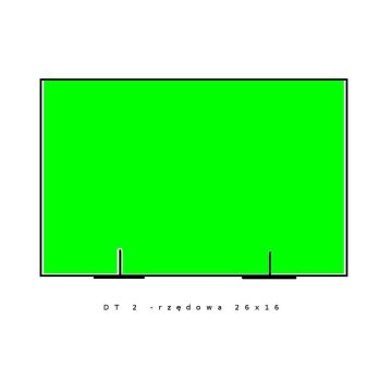Fluor zielona DT dwurzędowa, 26x16 op.5szt.
