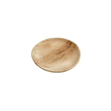 Palm leaf plate 250ml round diameter 150xh.17mm, 25 pcs.