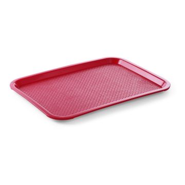 Polypropylene tray -Fast Food red