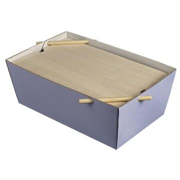 Lunch Box Bourriche Case set slate grey op.5pc.