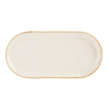 Fine Dine Oval platter Sand 300x150 mm - kod 04ALM001955